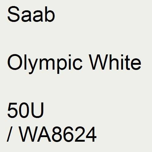 Saab, Olympic White, 50U / WA8624.